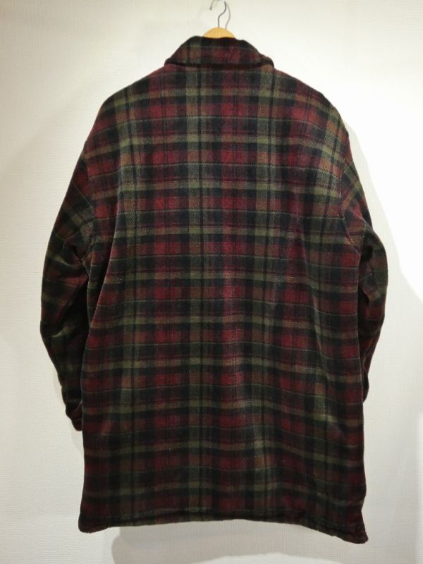 90s Columbia Sportswear Co.PLAID FLEECE JACKET with QUILTING LINER