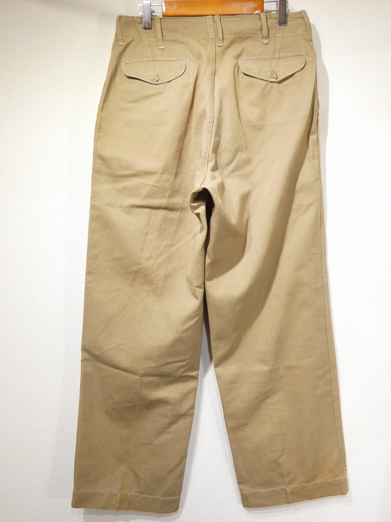 40s US MARINE CORPS USMC CHINO TROUSERS PANTS with FLAP