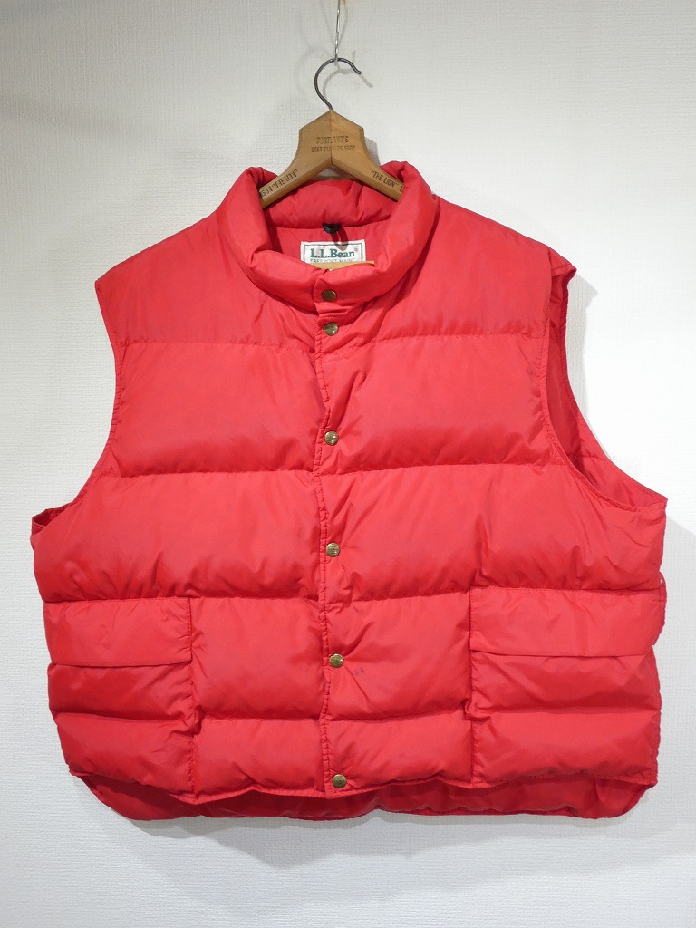 80s L.L.Bean GOOSE DOWN VEST XXL MADE IN USA - RICUR