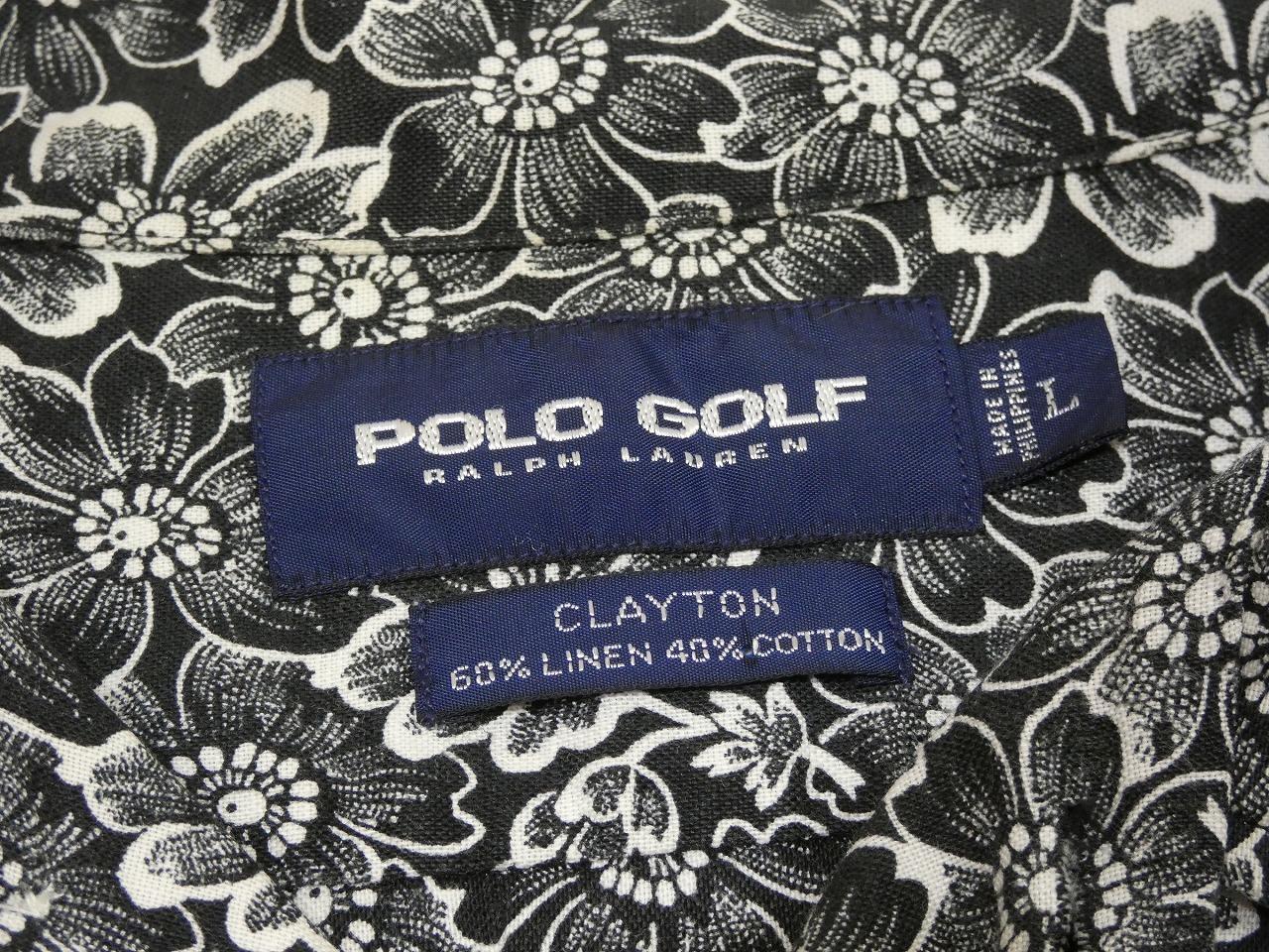 激安スーパーの“売上対決” GOLF POLO Lauren Ralph 00s 90s CLAYTON PRINT OVER ALL FLOWER トップス